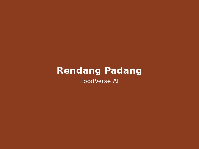 Rendang Padang - Slow-Cooked Beef Curry